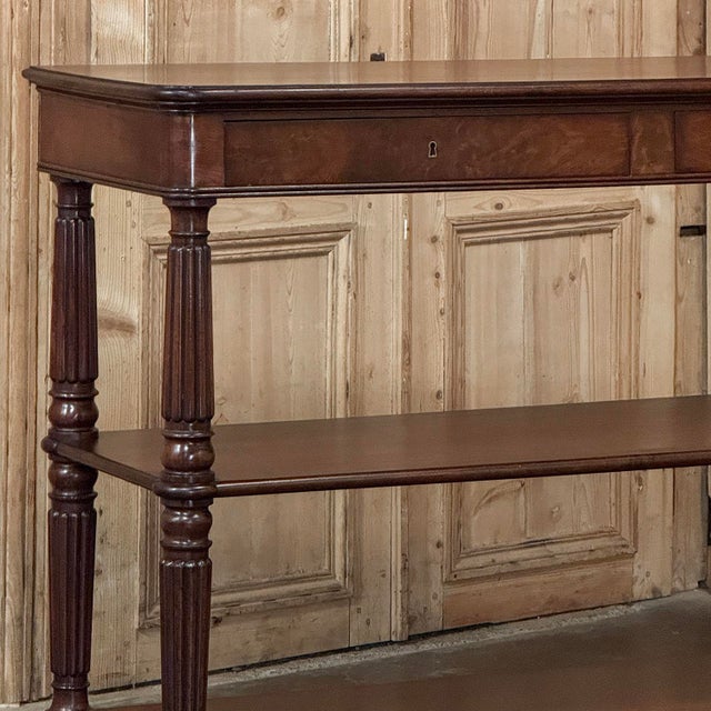Auburn 19th Century English Regency Mahogany Etagere Server ~ Console For Sale - Image 8 of 18