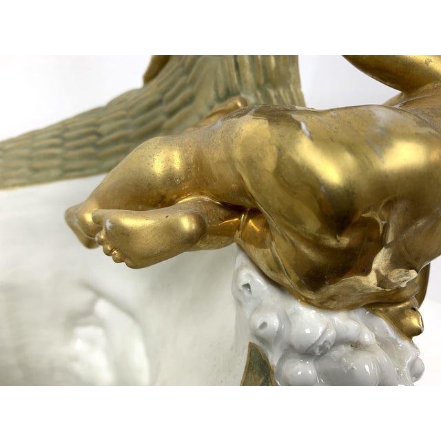 Imperial Amphora Turn Porcelain Cherub Basket With Cascading Rosettes, Circa 1890–1900 For Sale - Image 11 of 16