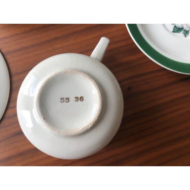 1940s Primrose Demitasse Cups & Saucers -12 Piece Set For Sale - Image 11 of 11