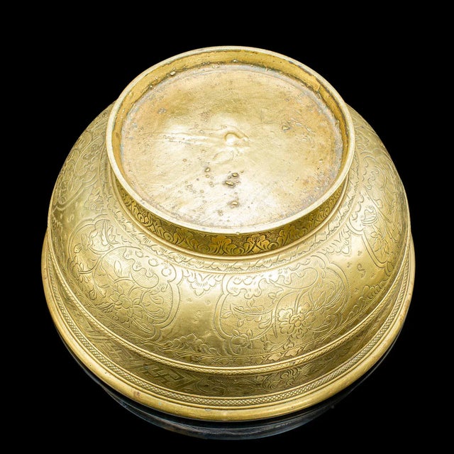Antique Planter Bowl, Oriental, Brass, Jardiniere, Dish, Early Victorian, c.1850 For Sale - Image 10 of 10