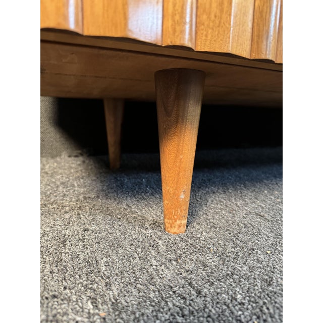 Mid 20th Century Vintage Mid-Century Walnut Sideboard by United Furniture For Sale - Image 11 of 12