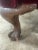 Maroon Deep Red Maroon Mohair Armchair Claw Feet For Sale - Image 8 of 12