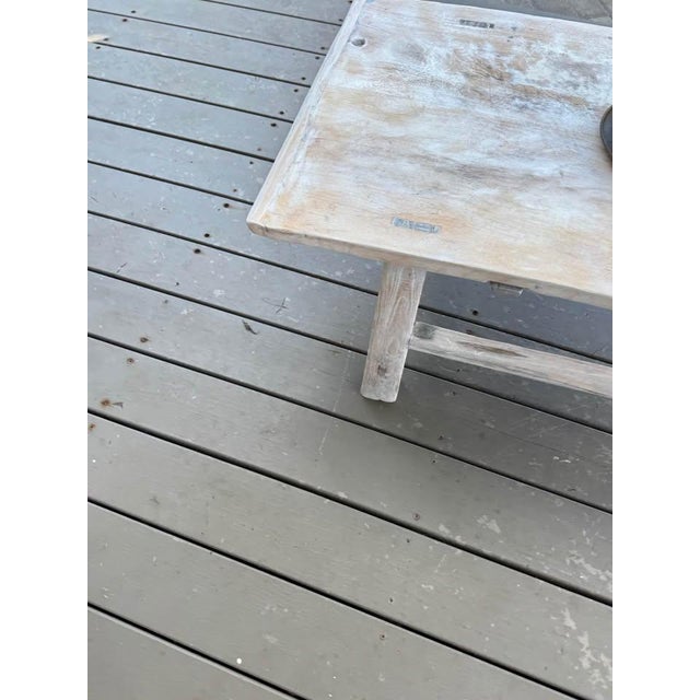 Chinese Antique Elm Wood Coffee Table For Sale - Image 3 of 15