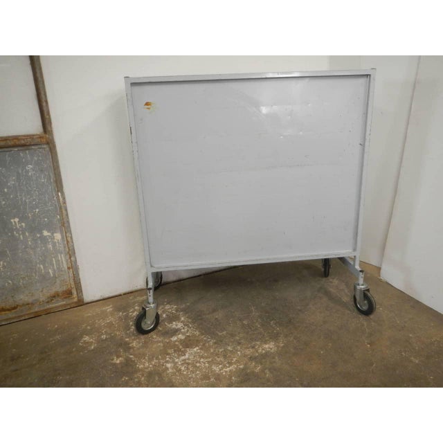 Industrial Vintage Gray Iron Trolley, 1970 For Sale - Image 3 of 11