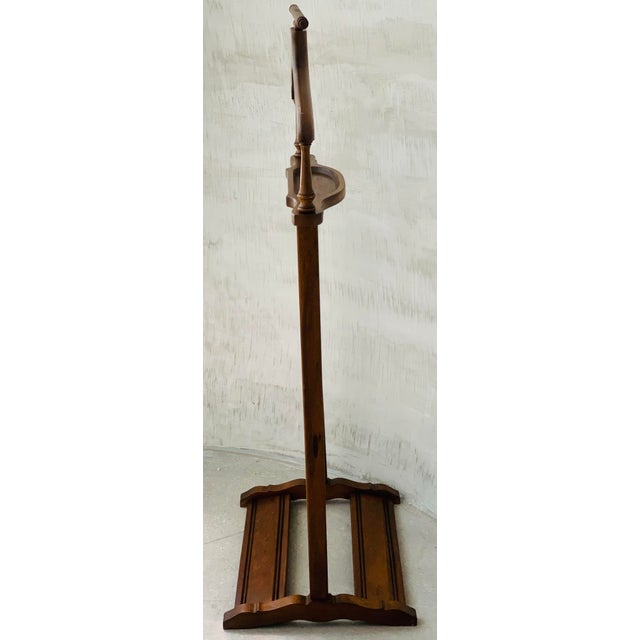 Mid 20th Century 1960’s Vintage Mid-Century Modern Men’s Bedroom Wood Suit Valet For Sale - Image 5 of 12