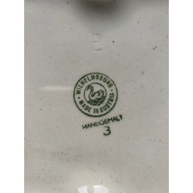 1950s Vintage Wilhemsburg Austrian China Dish For Sale - Image 4 of 5