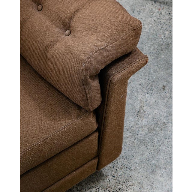 Brown Mid Century Danish Modern Sofa Teak Ryesburg Mobler Brown Tufted Vintage 3 Seat For Sale - Image 8 of 12