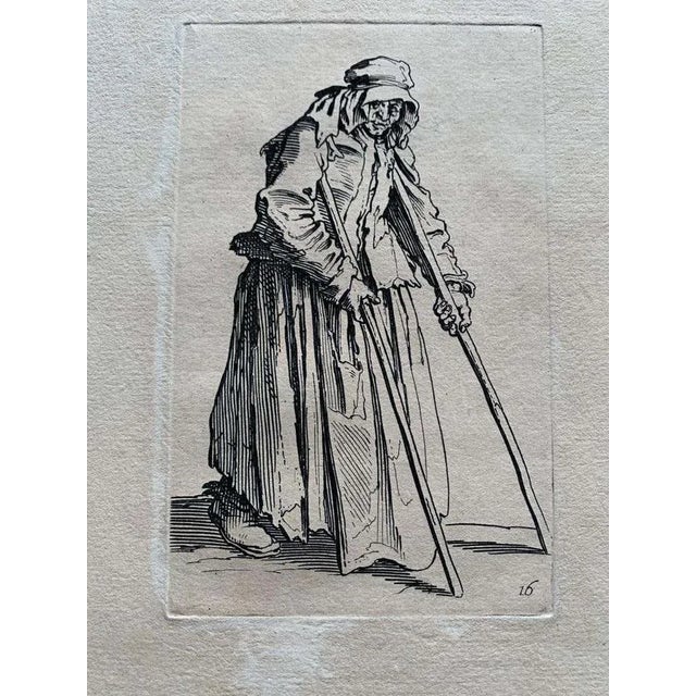Jacques Callot, Les Gueux, Engravings, 17th Century, Set of 2 For Sale - Image 4 of 6