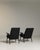 Wood 19th Century France Mid-century Modern Black Wood Armchair For Sale - Image 7 of 11
