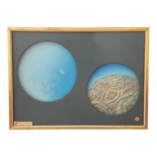 Mario Salmaso, Terra-Luna, 1971, Oil, Wood, Earthenware, and Molded Glass, Framed For Sale