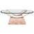 Vintage Faux Tusk Coffee Table, 1980s For Sale