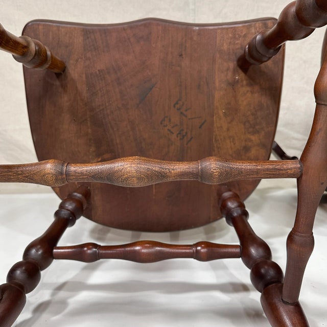 1940’s Colonial Revival Scallop Back Windsor Chairs For Sale - Image 11 of 14