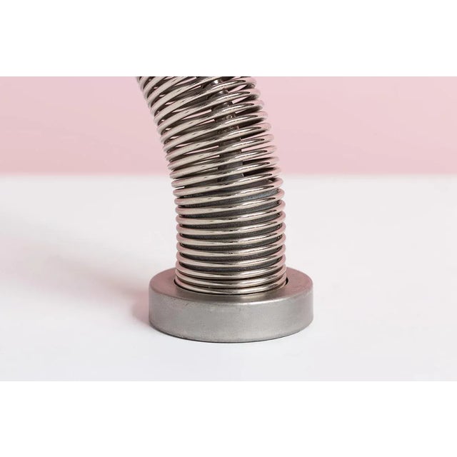 Chrome Coil Lamp or Spring Table Light, 1970s For Sale - Image 6 of 7