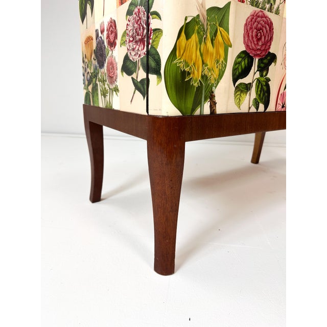 1940s 1940’s Swedish Cabinet Papered With Illustrations From La Belgique Horticole: Journal Des Jardins For Sale - Image 5 of 12