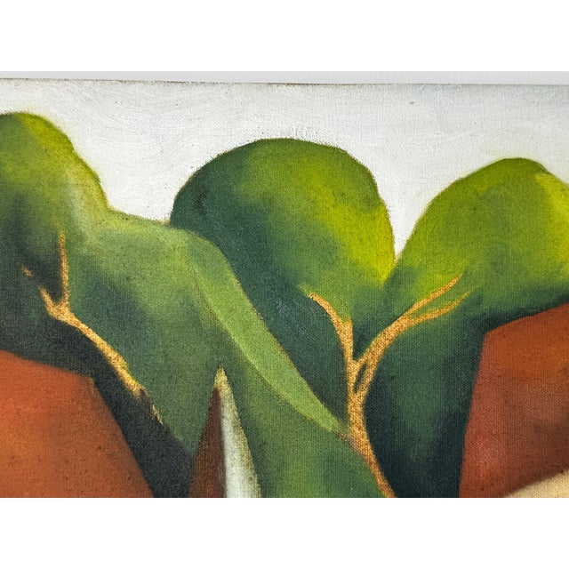 Terry Kane (Terence Matthew Kane, 1970–2015) After Picasso (Cubist-Influenced) Cascading Hillside Village Original Oil on Canvas, 2002 For Sale - Image 11 of 18