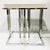 Modern Modern Polished Nickel and Beige Wood End Table For Sale - Image 3 of 5