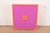 An exceptional Postmodern magenta and orange lacquered cabinet, bookcase, or bar cabinet In the manner of Ettore Sottsass...