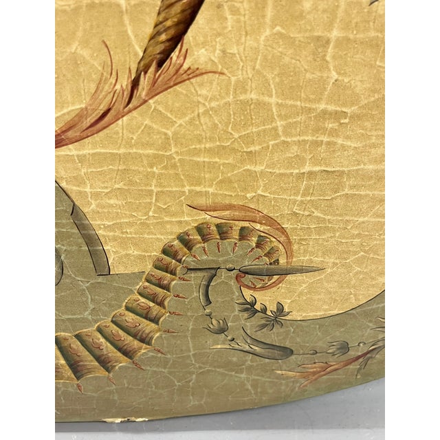 1980s Vintage French Rococo Decorative Wall Panel by Jeanne Reed’s Williamsburg Virginia, Antique-Style Chinoiserie Art For Sale - Image 5 of 16
