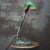 Industrial Vintage Industrial Green Enamel Banker Light For Sale - Image 3 of 8
