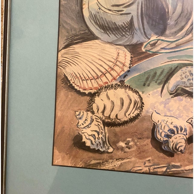 1950s Paul Morgan Gustin Seattle Pacific Northwest Signed Painting – Marine Still Life With Starfish For Sale - Image 4 of 12