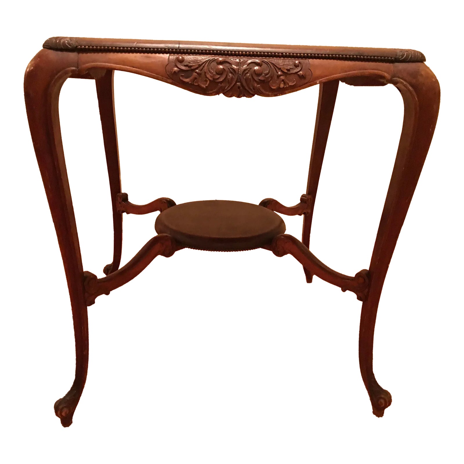 Early 20th Century Antique Mahogany Queen Anne Parlor Table Chairish