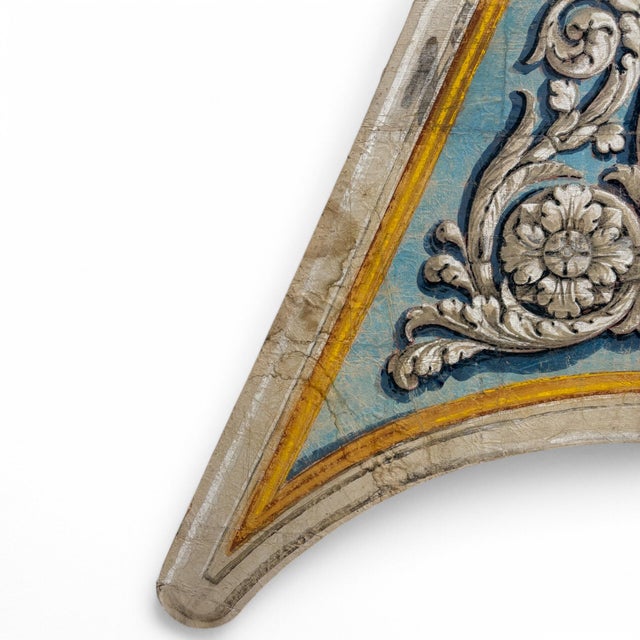 Polychrome Florentine Pendentives, 1920s, Set of 2 For Sale - Image 3 of 5