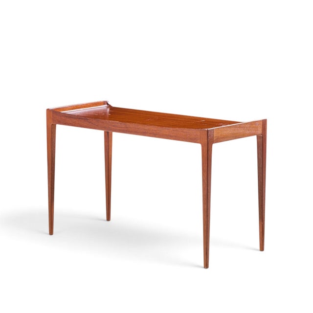 Brown Kurt Østervig for Jason Møbler Mid Century Danish Teak Side End Table For Sale - Image 8 of 10