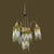1920s Vintage Glass Beads Chandelier, 1920s For Sale - Image 5 of 14