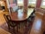 Antique Solid Wood Dining Table – Seats 10–12 | Custom 48” Leaf For Sale - Image 12 of 15