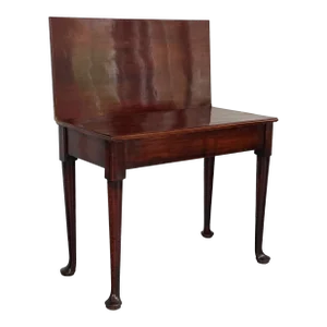 Antique 19th Century Georgian Mahogany Folding Side Table for Dining or Console
