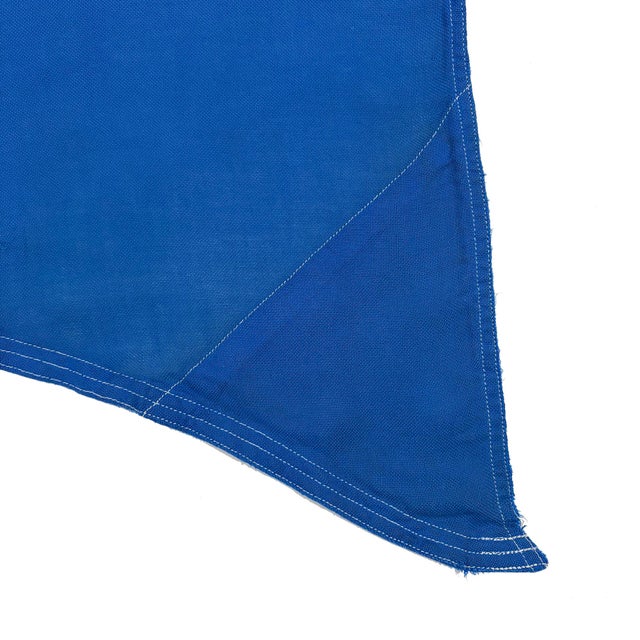 Late 20th Century Large Vintage Sewn Nautical Signal Flag For Sale - Image 5 of 6