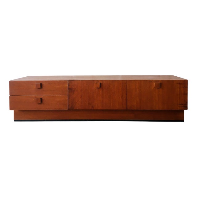Low Teak Sideboard, 1960s For Sale