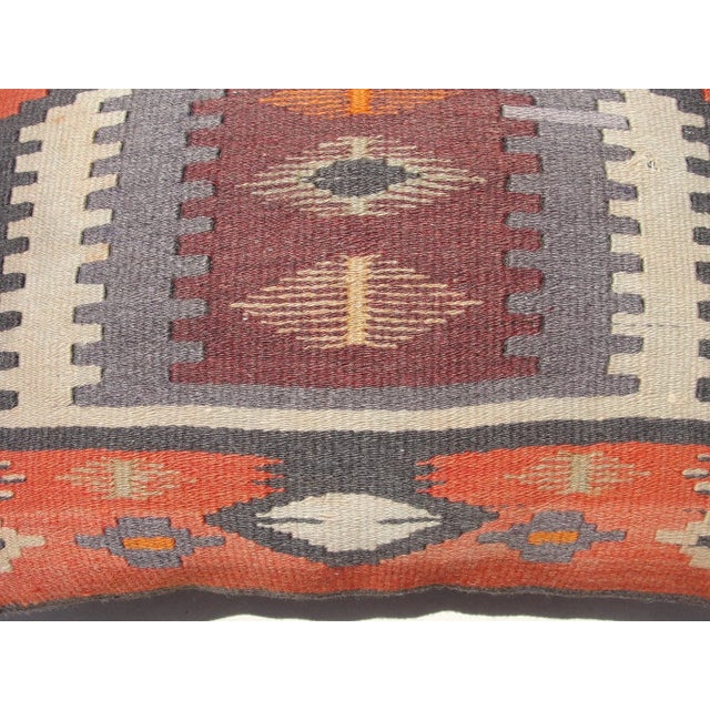 1970s 1970s Kilim Rug Pillow Cover For Sale - Image 5 of 10