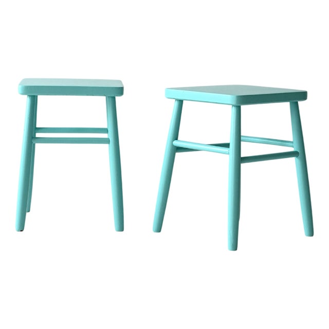 Scandinavian Stools, 1960s, Set of 2 For Sale