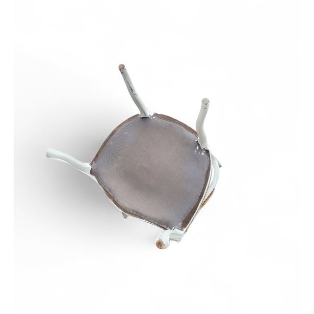 French Louis XV Style Armchair with Hand-Embroidered Floral Needlepoint, 1920s For Sale - Image 17 of 18