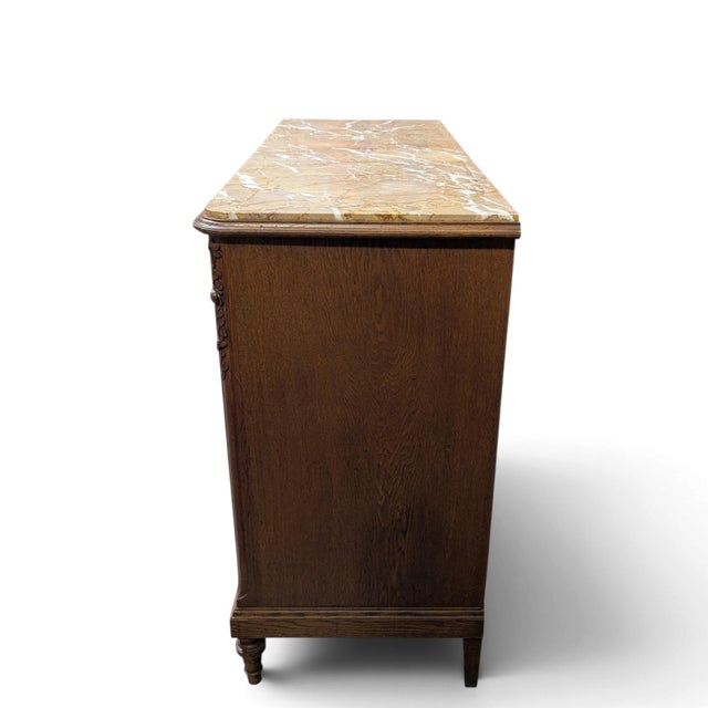 Early 20th-Century French Marble-Top Buffet, Guerin Paris Label For Sale - Image 13 of 18