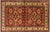 Boho Chic Super Kazak Red/Gold Wool Rug - 4'1'' X 5'5'' For Sale - Image 9 of 10