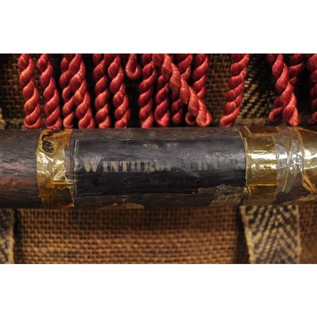 Mid 19th Century Antique Victorian Carved Walnut Folding Campaign Chair Attributed to George Hunzinger For Sale - Image 9 of 12