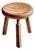 Oak Stool with Three Carved Legs, France, 1960s For Sale