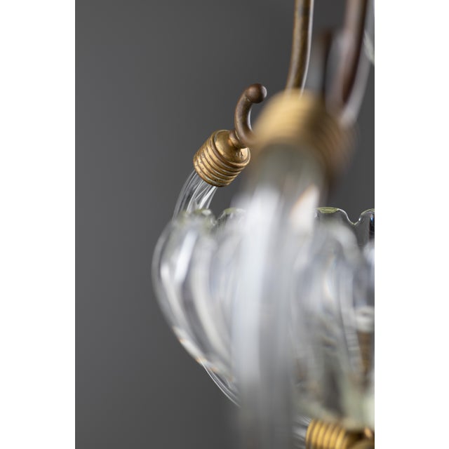 Art Deco Murano Glass Chandelier from Barovier and Toso, 1930s For Sale - Image 4 of 14