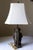 1980s Vintage Mid Century Monkey Figural Table Lamp – Whimsical Animal Lighting – Bell Shade For Sale - Image 5 of 9