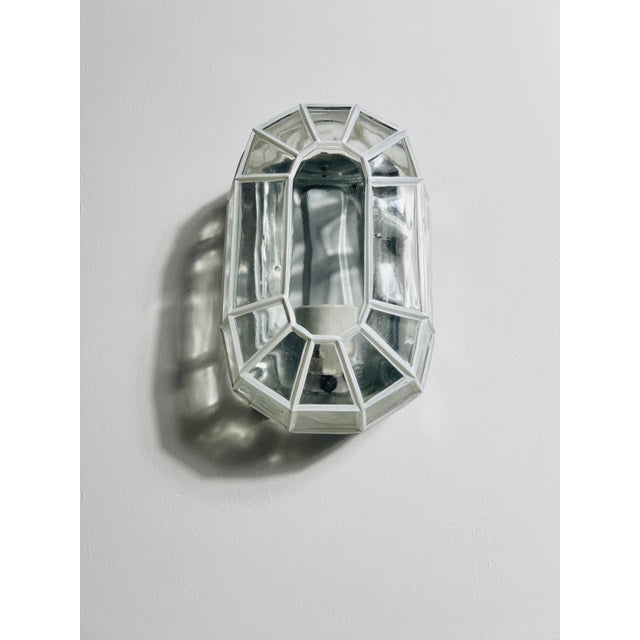 Glashütte Limburg Pair of Glass Wall Lamps by Glashütte Limburg, 1960s For Sale - Image 4 of 12