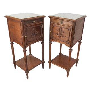 French Louis XVI Bedside Tables, 1890s, Set of 2 For Sale