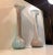 A pair of 'Jack in the Pulpit' vases in cased and twisted Murano Glass. Anonymous Glass Studio/designer in Murano or...
