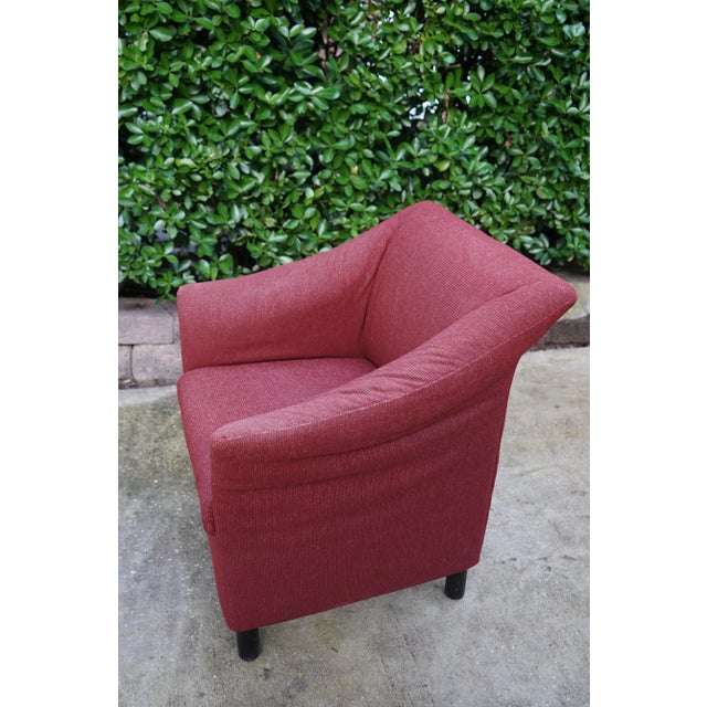 Mid-Century Modern Brayton International Brick Red Club Chair For Sale - Image 3 of 13