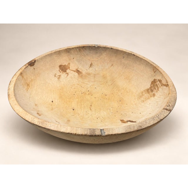 Early to Mid-20th Century American Turned Hardwood Mixing Bowl For Sale - Image 11 of 11