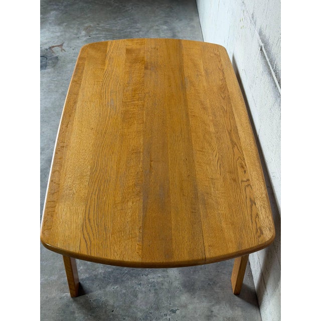 Oak Coffee Table Mid-Centuryl Modern Mid-Century Modern 1970s For Sale - Image 4 of 11