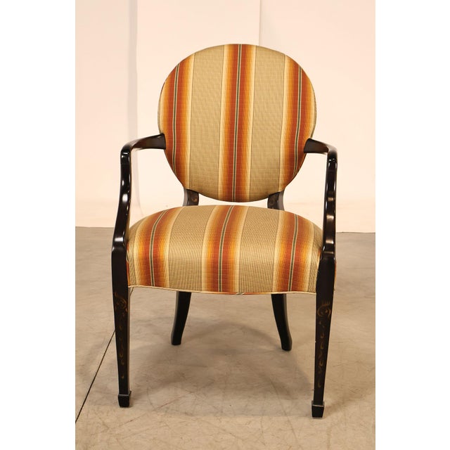 Baker Furniture Set Of Eight Oval Back Dining Chairs For Sale - Image 14 of 18
