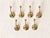Hollywood Regency Brass Wall Coat Hooks, 1970s, Set of 7 For Sale - Image 10 of 12