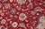 Shabby Chic Beautiful Floral 1990's Pak-Persian Red/Blue Wool Rug - 6'2'' X 9'2'' For Sale - Image 3 of 9